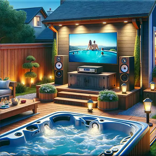 Top-10-Best-Hot-Tub-Accessories-2024-Entertainment-System - Love's Hot Tubs Hot Tub Entertainment System