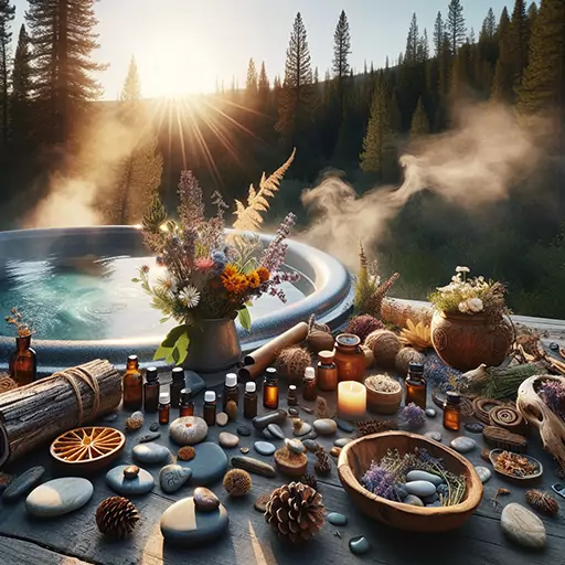 The-Complete-Guide-to-Hot-Springs-Benefits-for-Your-Hot-Tub-aromatherapy - Love's Hot Tubs A hot tub with aromatherapy