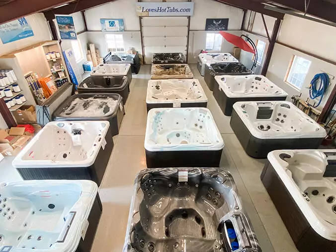 Love's Hot Tubs Show Room