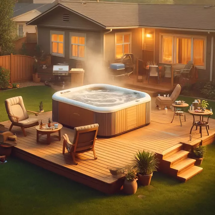 The-Top-3-Amazing-Health-Benefits-of-a-Hot-Tub-You-Need-to-Know-stress-relief-and-relaxation - Love's Hot Tubs A Hot Tub in a Backyard in Idaho