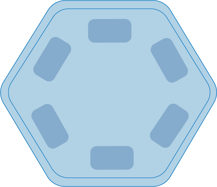 What-Are-the-Different-Shapes-of-Hot-Tubs-Hexagonal-hot-tub - Love's Hot Tubs Hexagonal Hot Tub