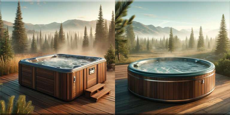 What are the different shapes of hot tubs?