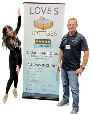 Hot-Tub-Events-Real-Deals-or-Marketing-Gimmicks-How-to-Tell-the-Difference-Loves-Hot-Tubs-Real-Deall-Sale-Event-Sept-1st-Nov-29th - Love's Hot Tubs The owners of Love's Hot Tubs Jasyn and Danijela Love.