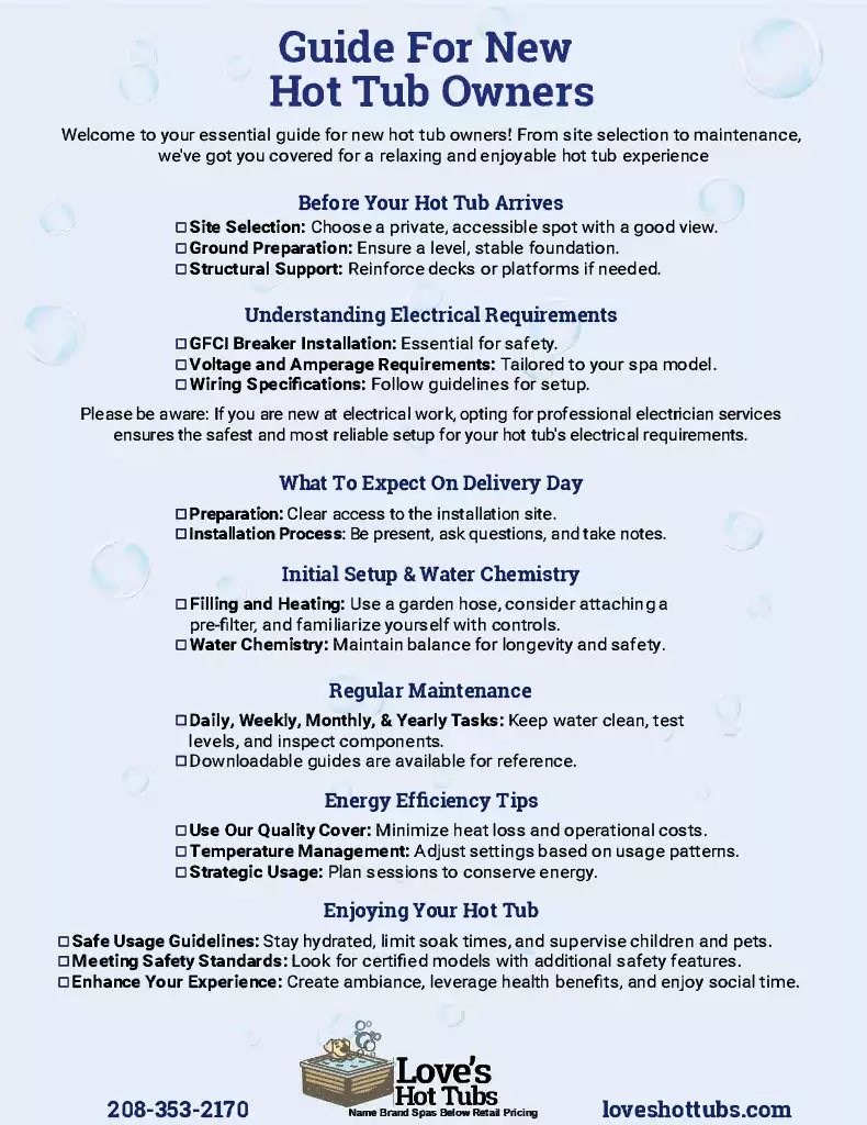 Guide For New Hot Tub Owners