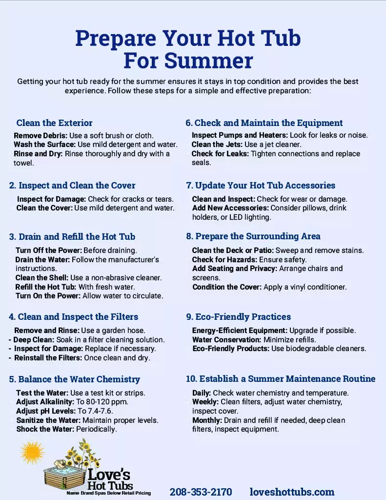 Prepare Your Hot Tub for Summer