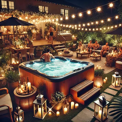 How to Throw the Ultimate Backyard Hot Tub Party