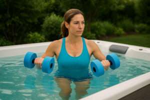 Hot Tub Fitness- Low-Impact Workouts for Wellness in a Swim Spa or Traditional Spa