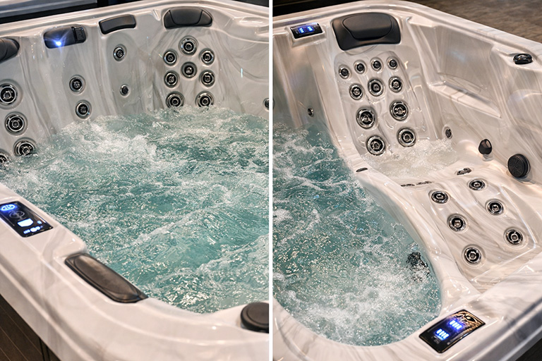 Hot Tub Seating Style Explained- Lounger vs Open Seating